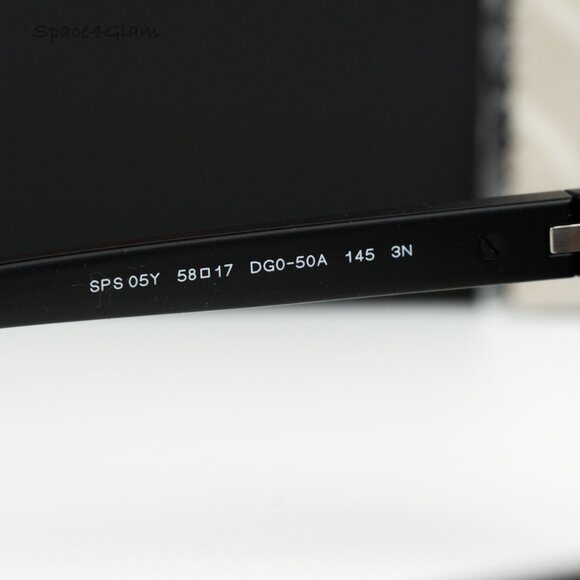 NEW Prada Linea Rossa PS05YS DG050A Black Rubber Brown Rectangle Sunglasses - Picture 4 of 7